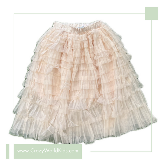 Gonna in tulle lunga disponibile dalla 4 alla 14 anni