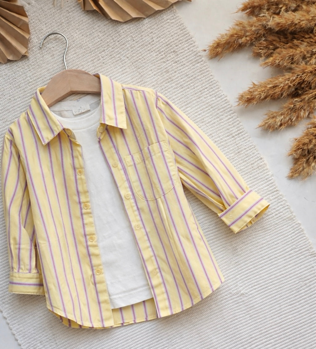 Camicia CANDY LEMON con t-shirt bianca