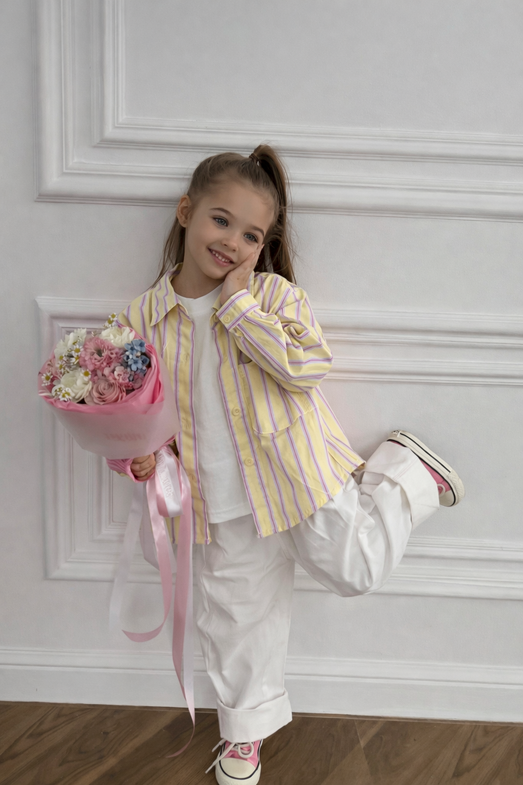 Camicia CANDY LEMON con t-shirt bianca