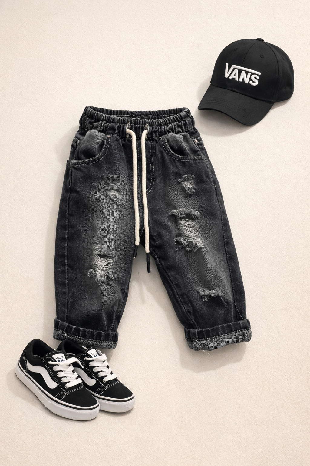 Jeans neonato BLACK