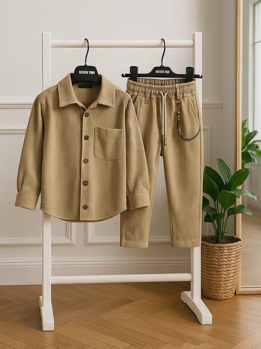 Pantalone Beige Velvet Vibes