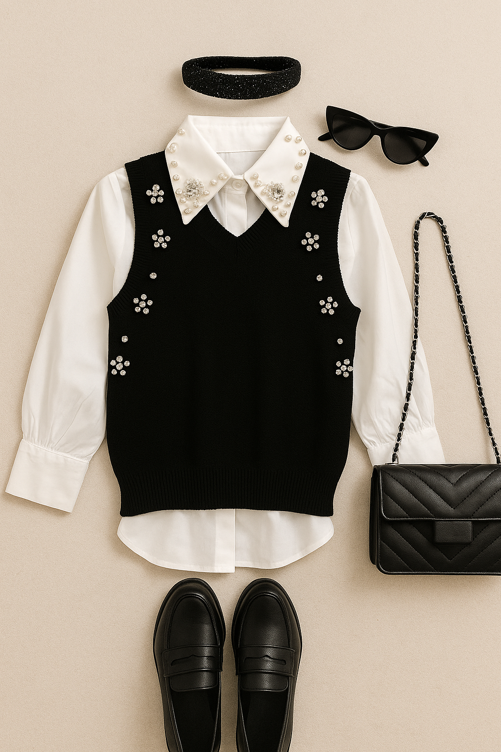 Camicia con gilet PEARL OF ÈLÈGANCE