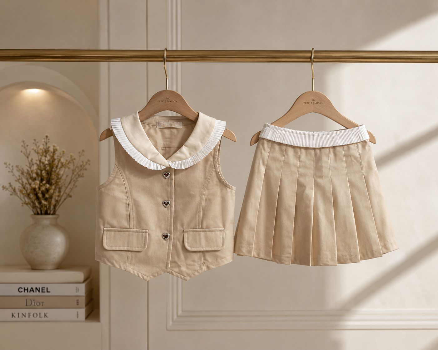 Completo due pezzi bimba CAFÉ AU LAIT