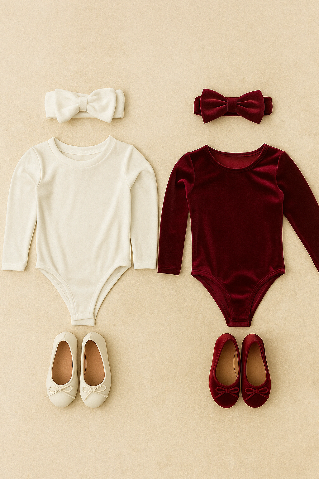 Body in velluto BIMBA VELOURS DE RÊVE disponibile in bianco e bordeaux