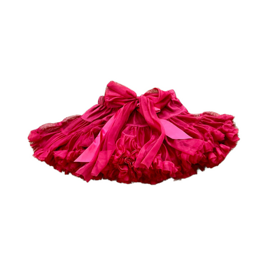 Gonna in tulle Peonia  disponibile nera o bordeaux dalla 12 alla 36 mesi