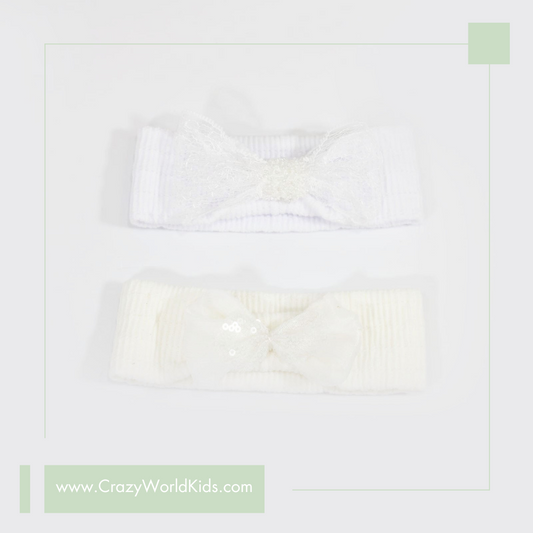 Fascette baby cerimonia disponibile bianca o panna