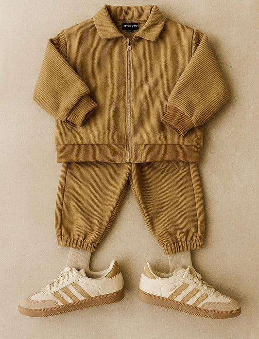 Giubbotto in velluto Camel  Velvet bimbo