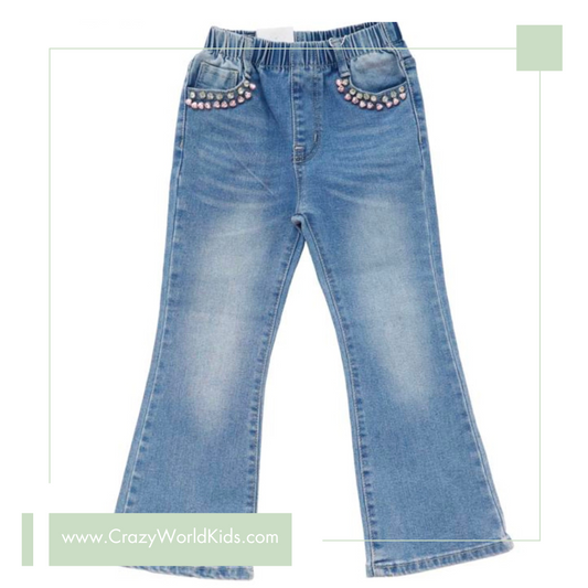 Jeans a zampa disponibile dalla 4 alla 12 anni