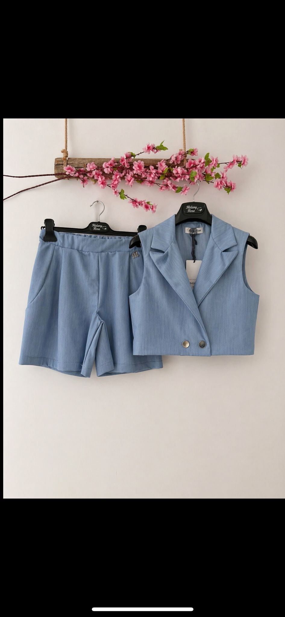 Completo gilet e shorts