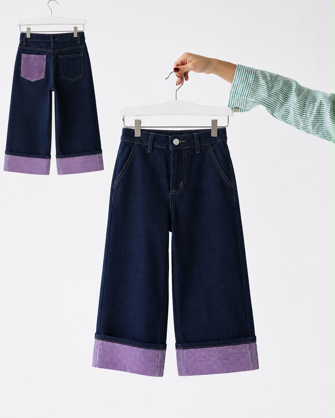 Jeans BRILLOS rosa lavaggio scuro
