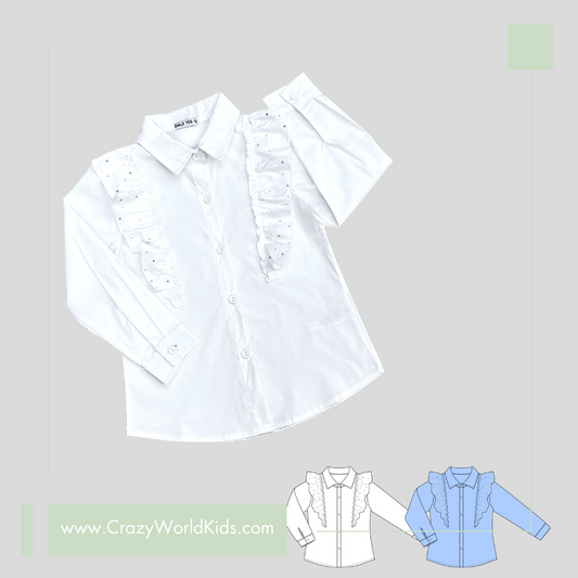 Camicia disponibile in due varianti di colore dalla 4 alla 14 anni