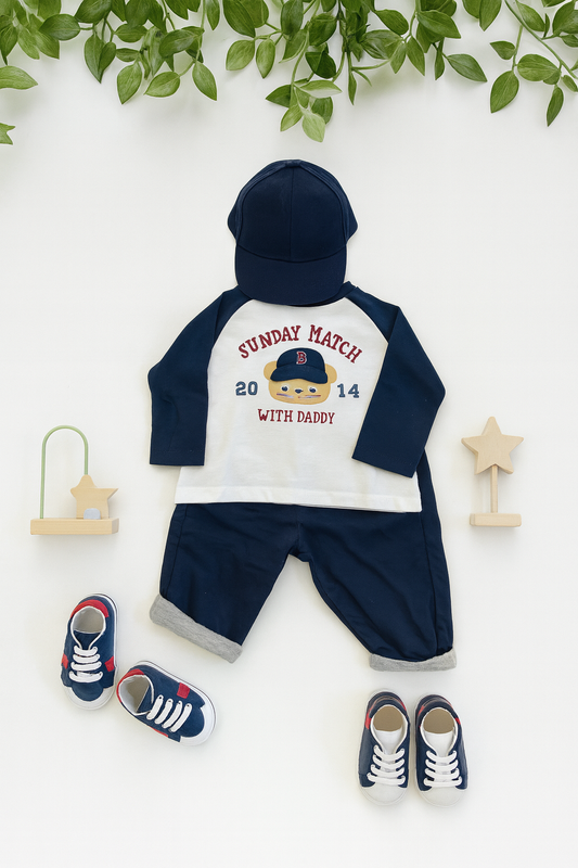 T-shirt neonato Sunday Match