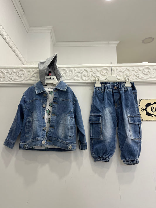 Completo neonato DENIM ADVENTURE