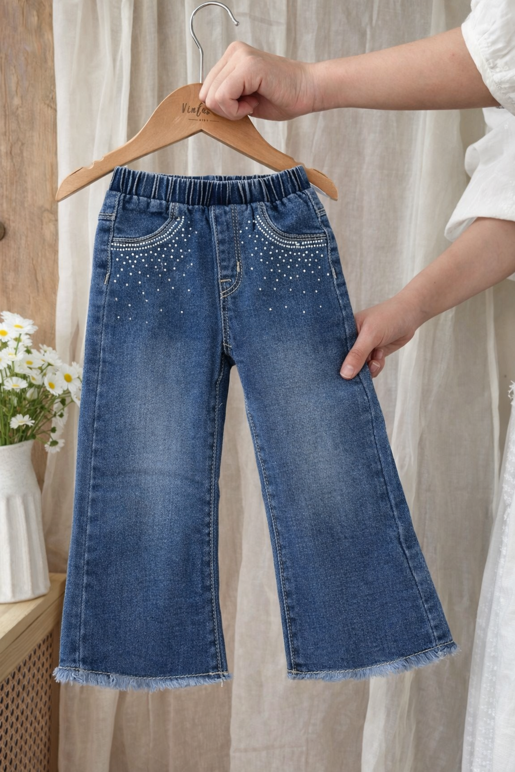 Jeans neonata SPARKLE FLARE