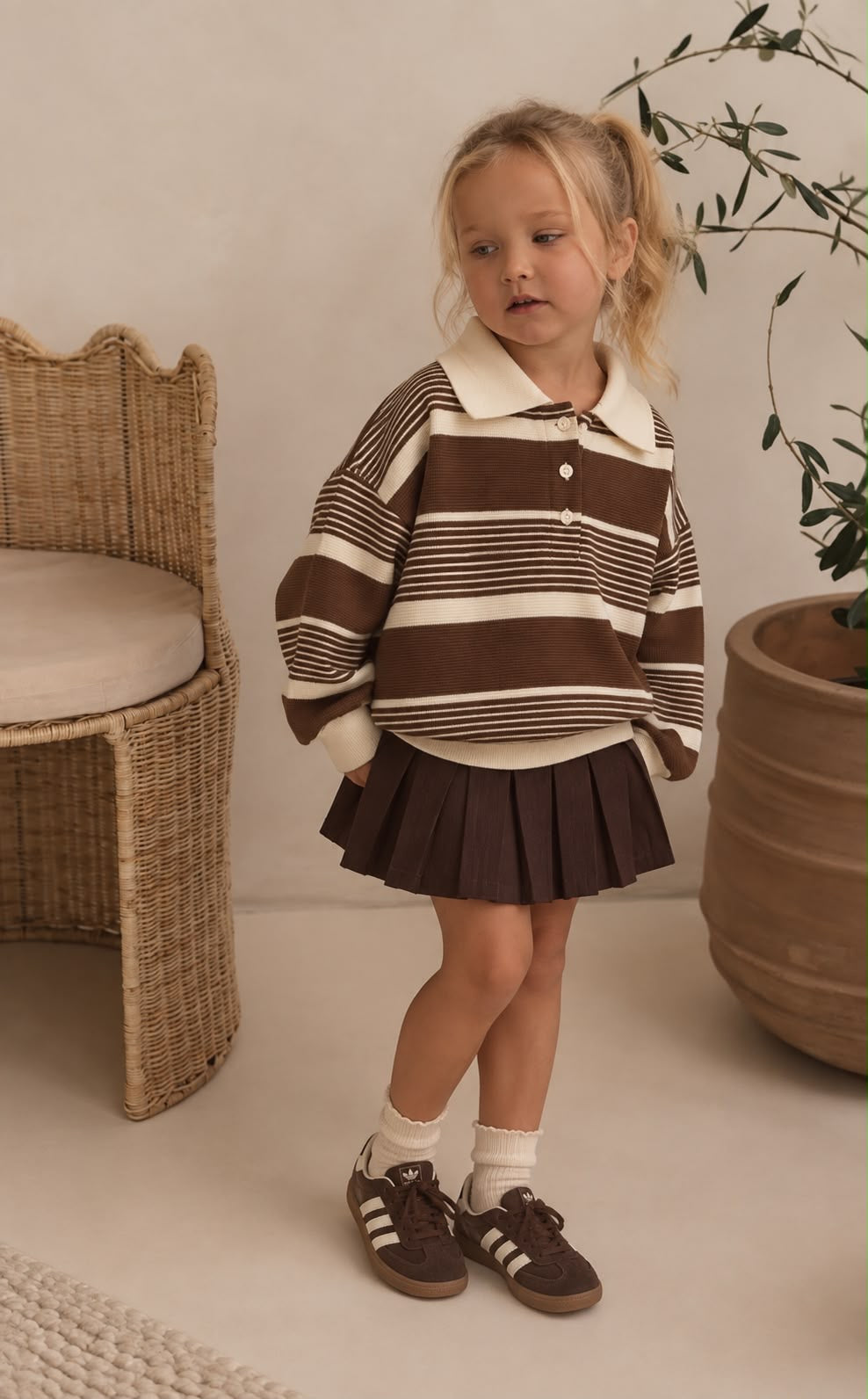 Polo BROWN STRIPE