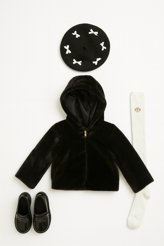 Pelliccia nera LITTLE BLACK PRINCESS