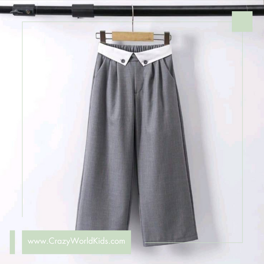 Pantalone grigio disponibile dalla 4 alla 14 anni