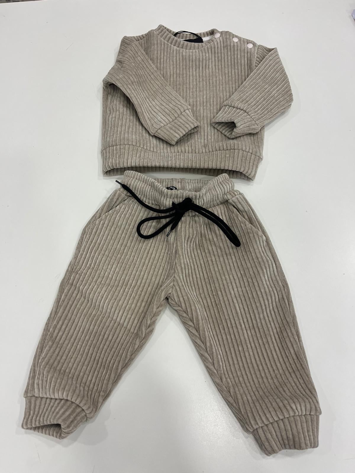 Tuta neonato velluto