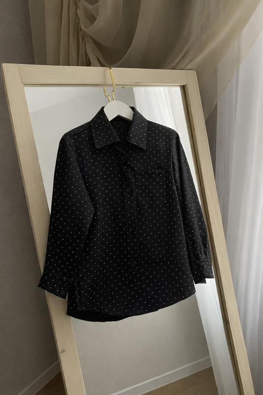 Camicia bimba SPARKLY NOIRE