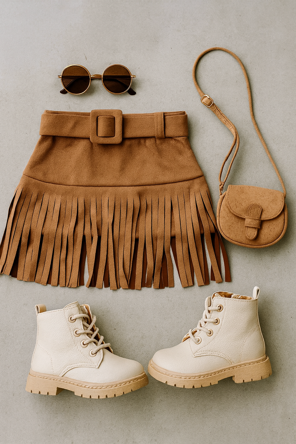 Gonna Western con le frange