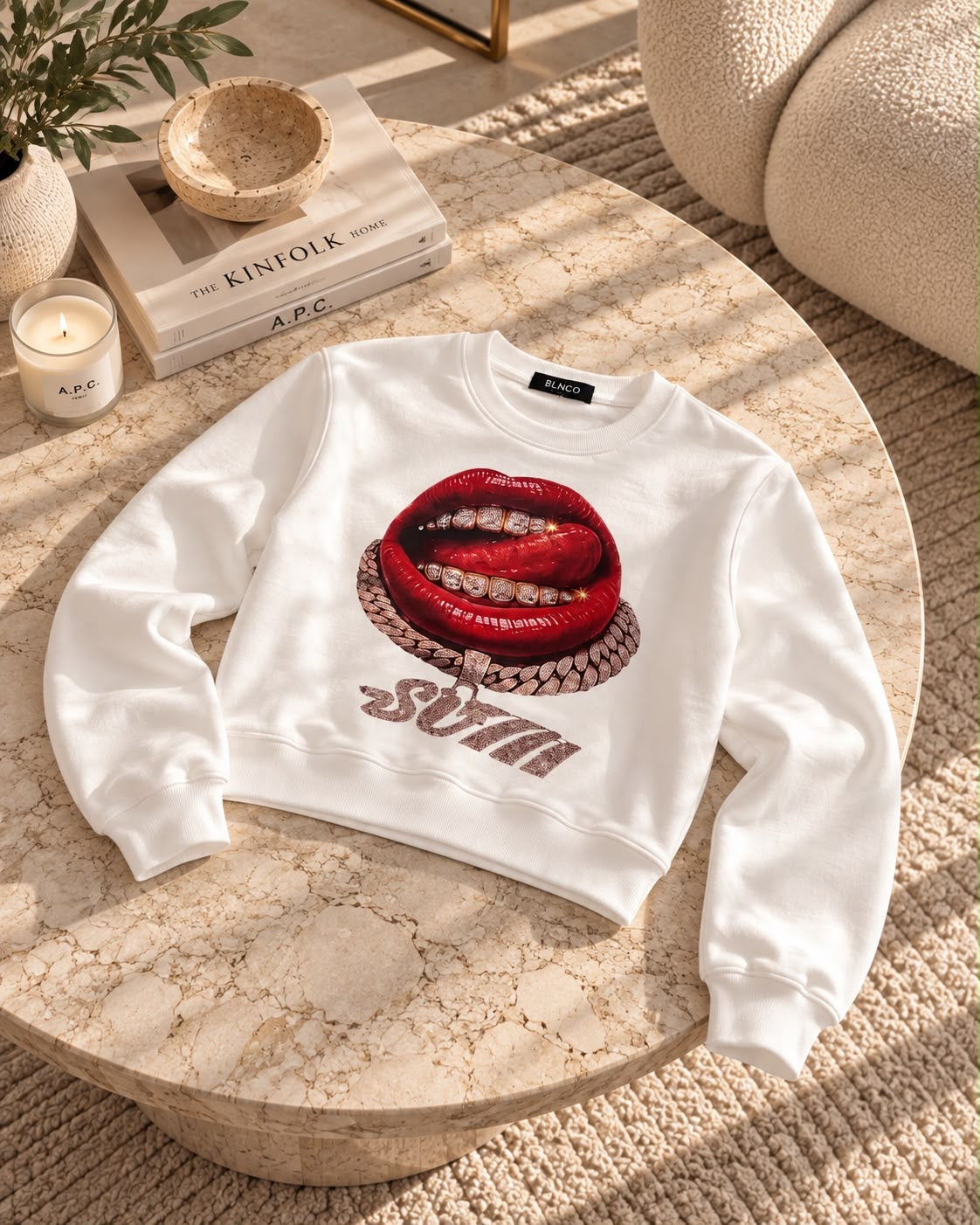 Felpa LIPS ON LOCK