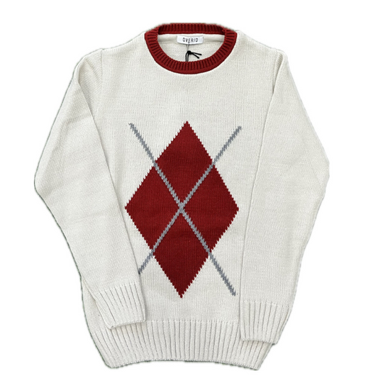 Maglioncino girocollo rombo disponibile dalla 8 alla 16 anni