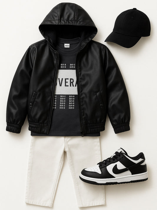 T-shirt grigio e panna OVER D