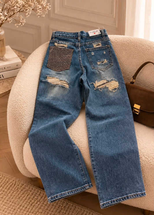 Jeans BROWN BRILLOS POCKET