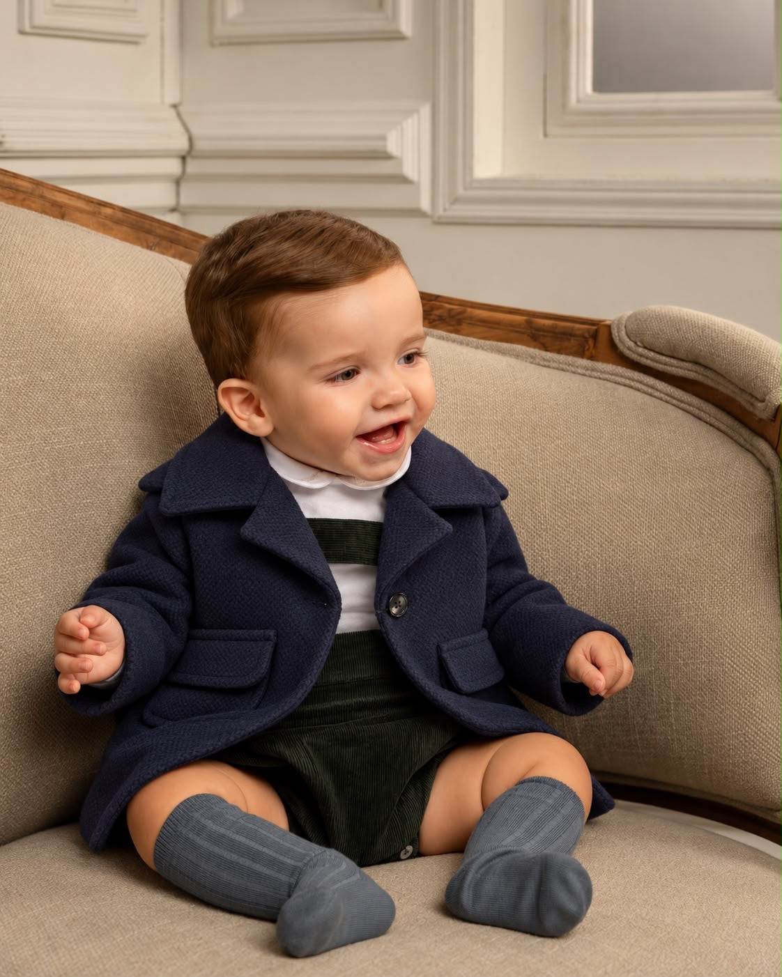 cappotto blu neonato GENTLEMAN
