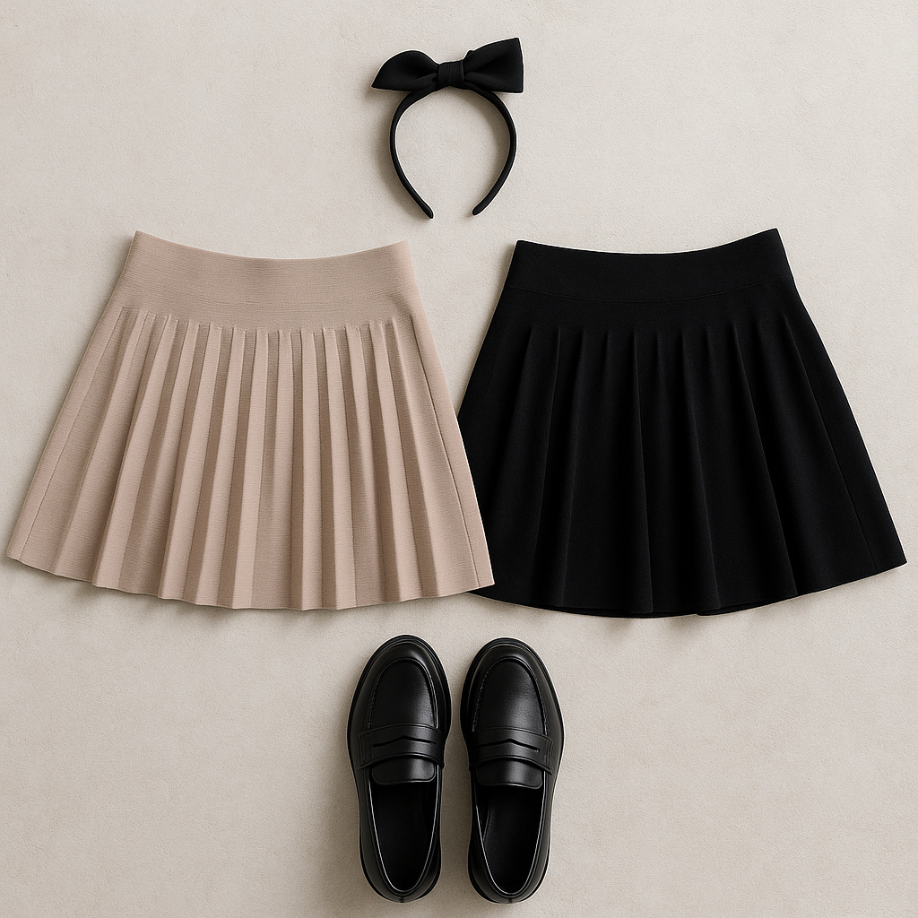 Gonna Plissè Chic in tre colori