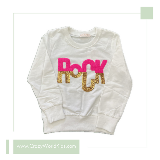 Felpa Rock disponibile dalla 4 alla 14 anni