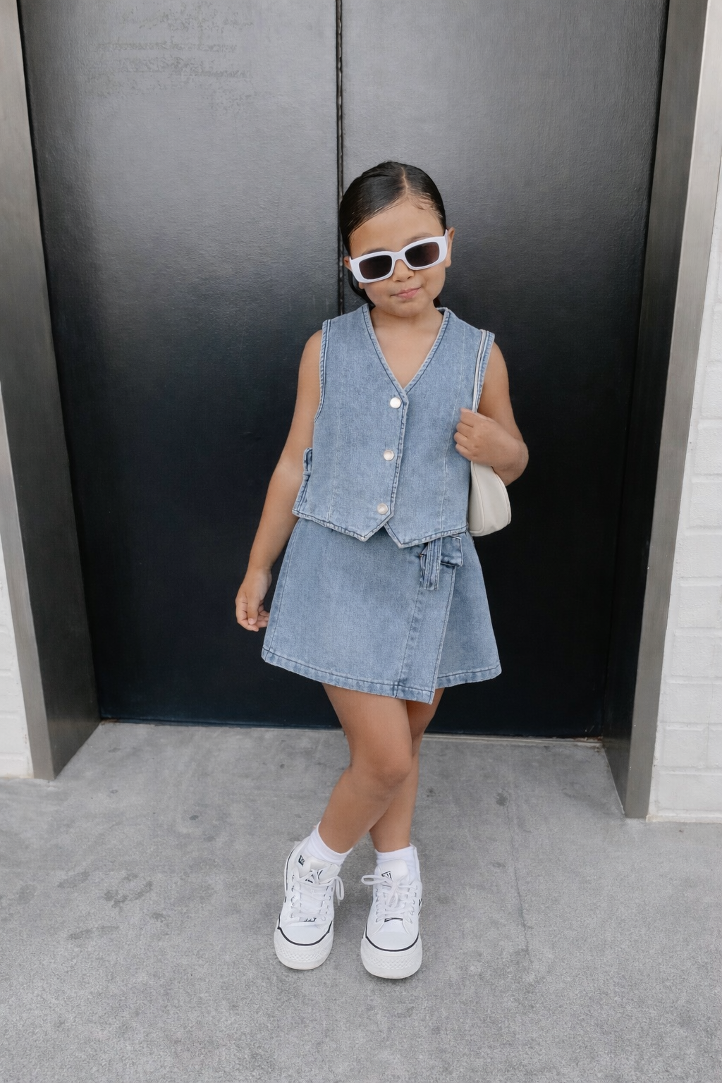 Completo bimba LIGHT BLUE BLOOM
