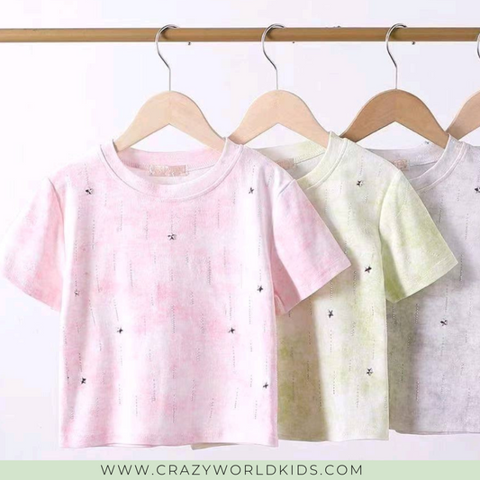 T-shirt disponibile in rosa dalla 4 alla 14 anni