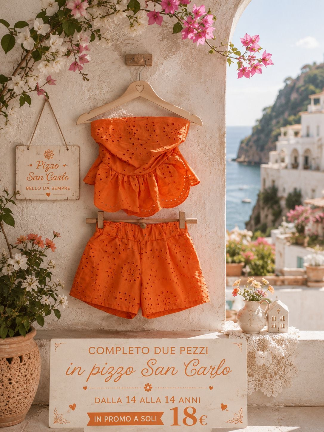 Completo in pizzo San gallo