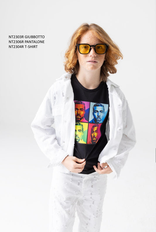 T-shirt manica lunga con stampa disponibile dalla 8 alla 16 anni