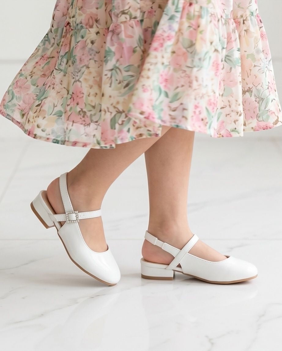 Ballerine SLINGBACK WHITE TRUSH