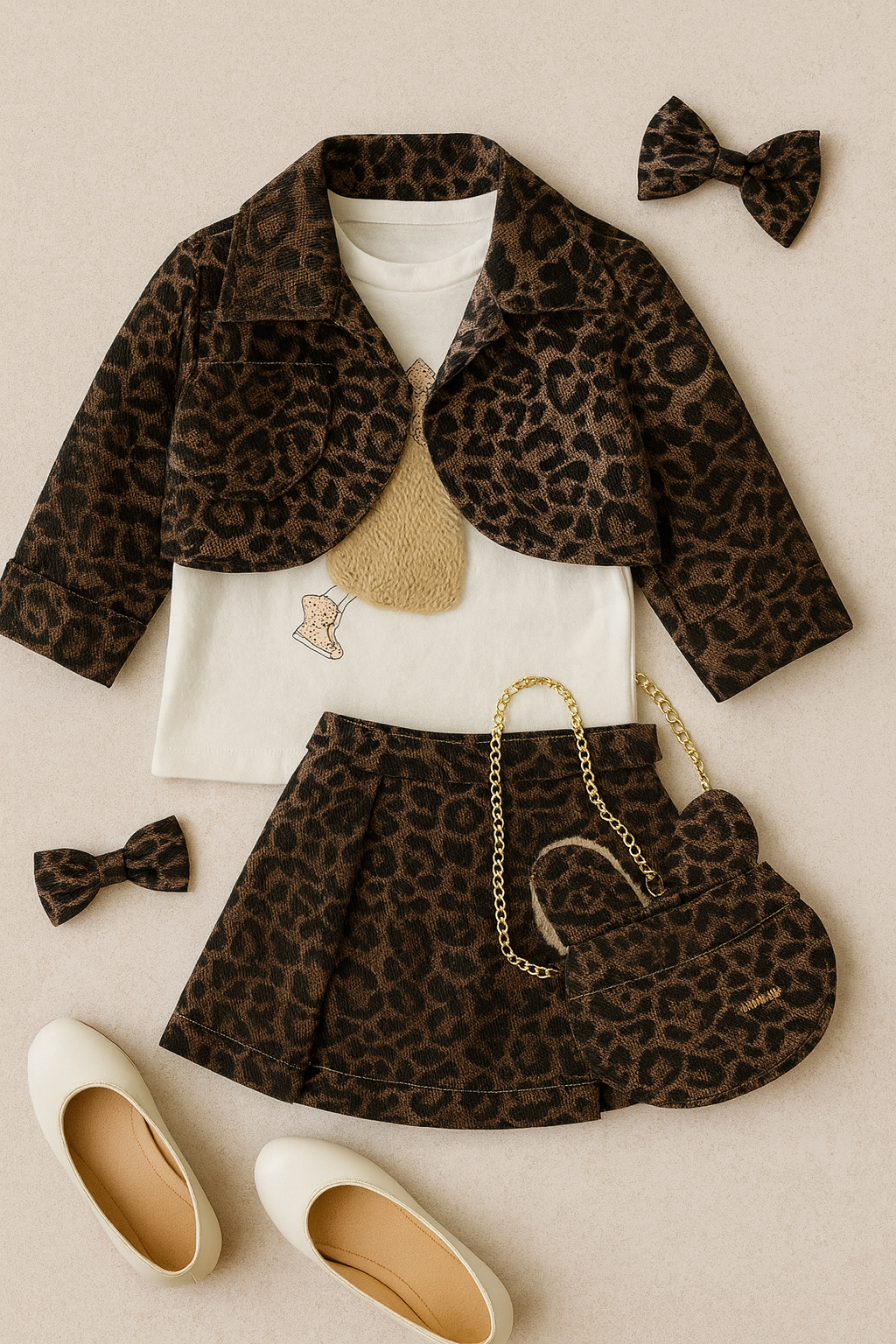 Completo tre pezzi con giacchetta Mini Roar Chic