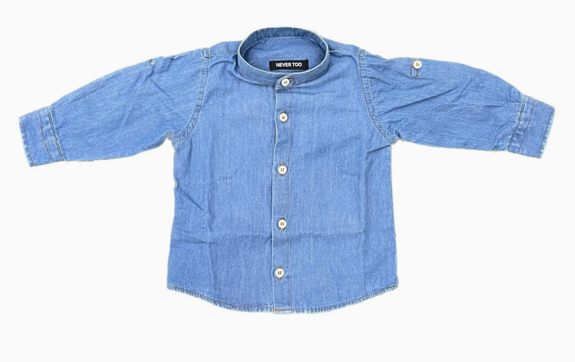 Camicia Jeans Never Too 3/7 anni