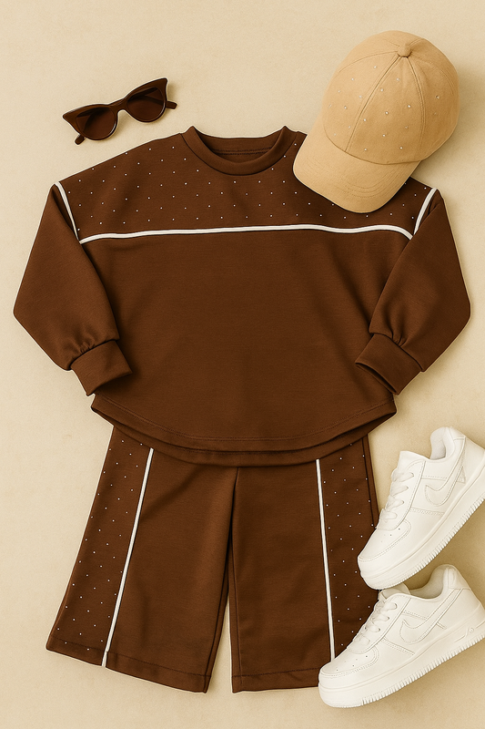 Tuta bimba DAZZLING BROWN