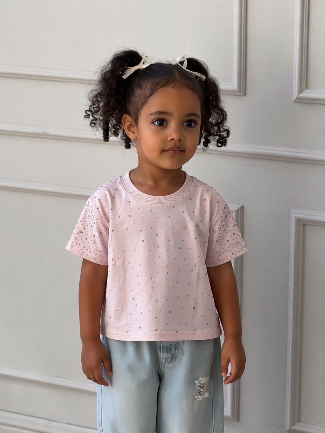 T-shirt pink brillos