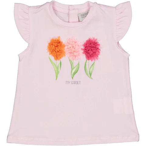 T-shirt flowers disponibile dalla 12 alla 36 mesi