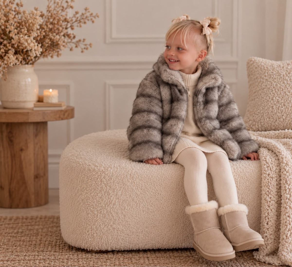 Pelliccia bimba GRAY